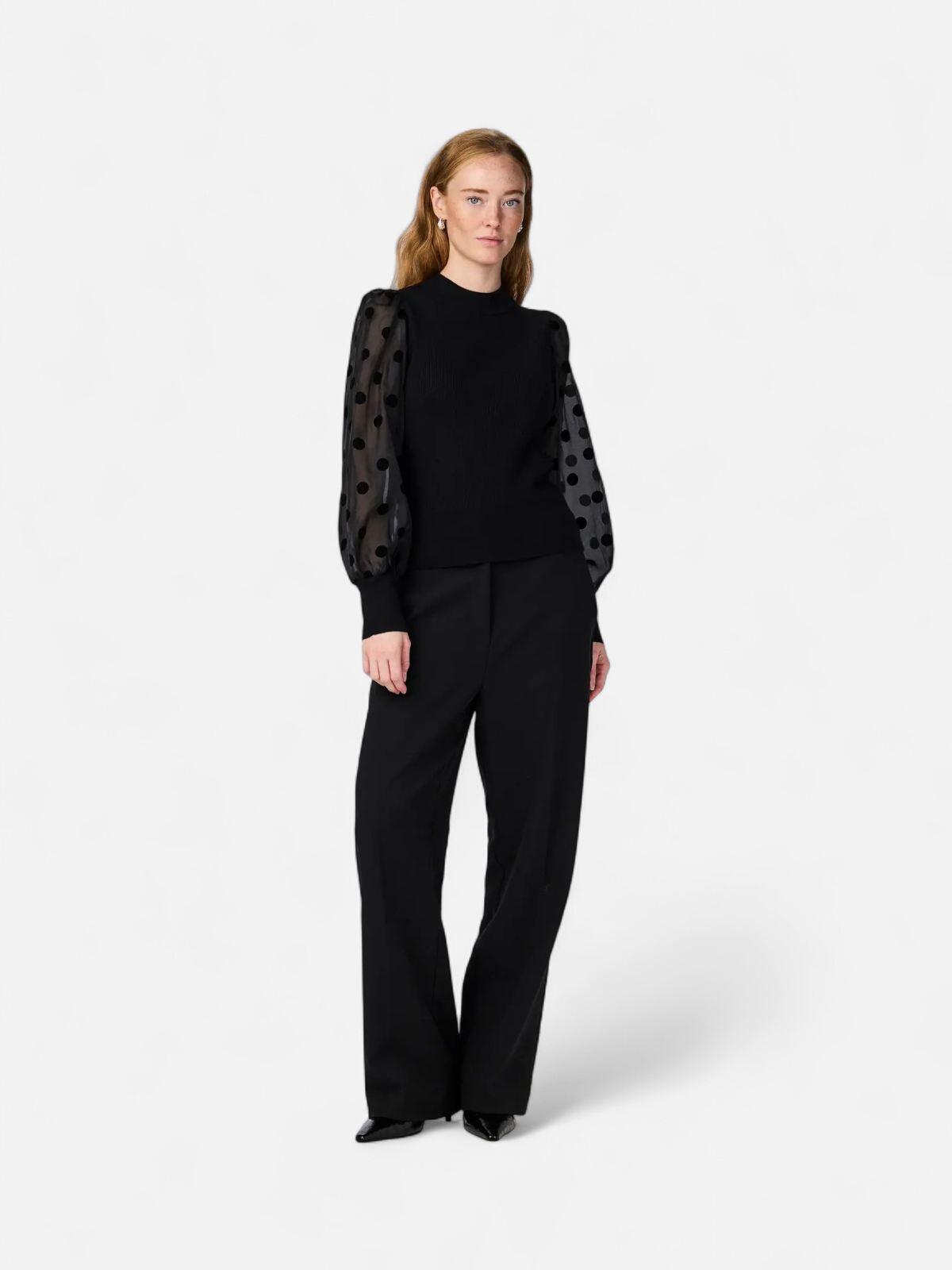 Y.A.S naisten pusero, YASDOTME LS KNIT PULLOVER Black - Kekäle.fi
