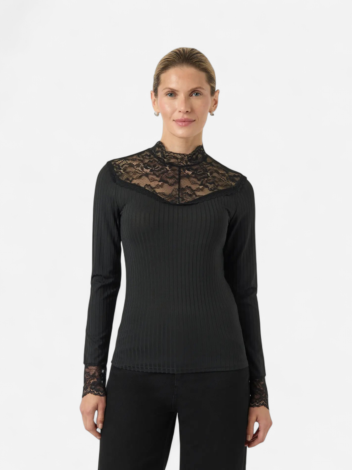 Y.A.S pusero, YASBLACE LS TOP Black - Kekäle.fi