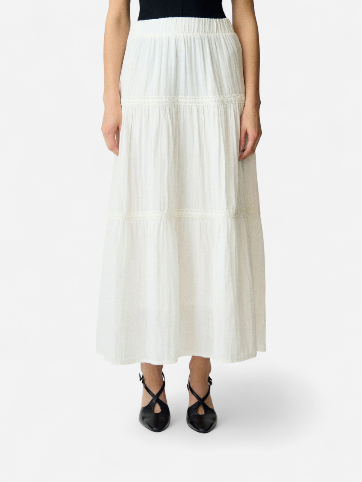 YASANINI HW ANKLE SKIRT S. Star White - Kekäle.fi