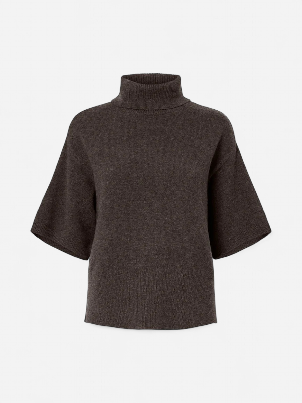 Y.A.S naisten neulepusero, YASEMILA 2/4 WOOL KNIT PULLOVER S. NOOS Coffee Bean - Kekäle.fi