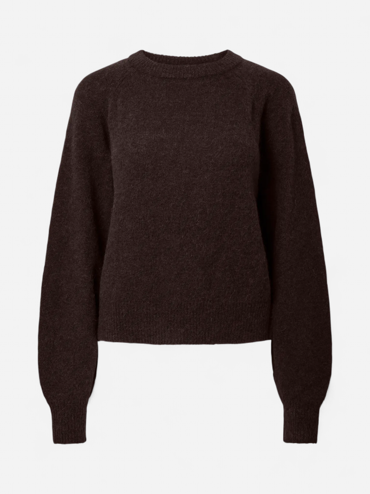 YASJOHI LS WOOL BLEND PULLOVER S. NOOS Coffee Bean - Kekäle.fi