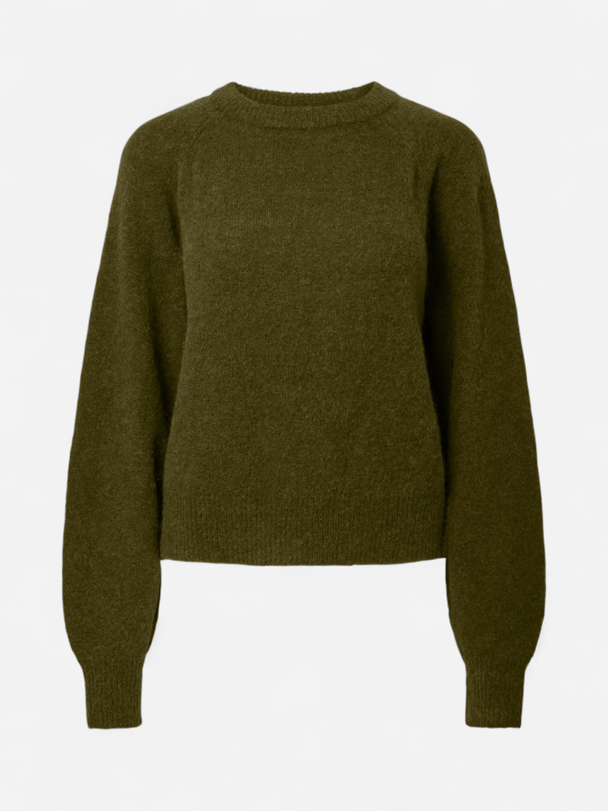 YASJOHI LS WOOL BLEND PULLOVER S. NOOS Fir Green - Kekäle.fi