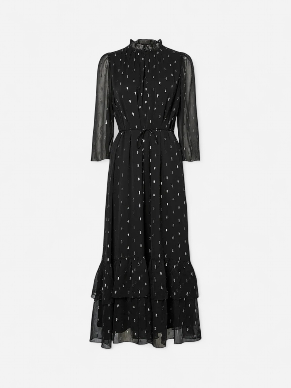 Y.A.S Mena 3/4 Long Dress, musta - Kekäle.fi