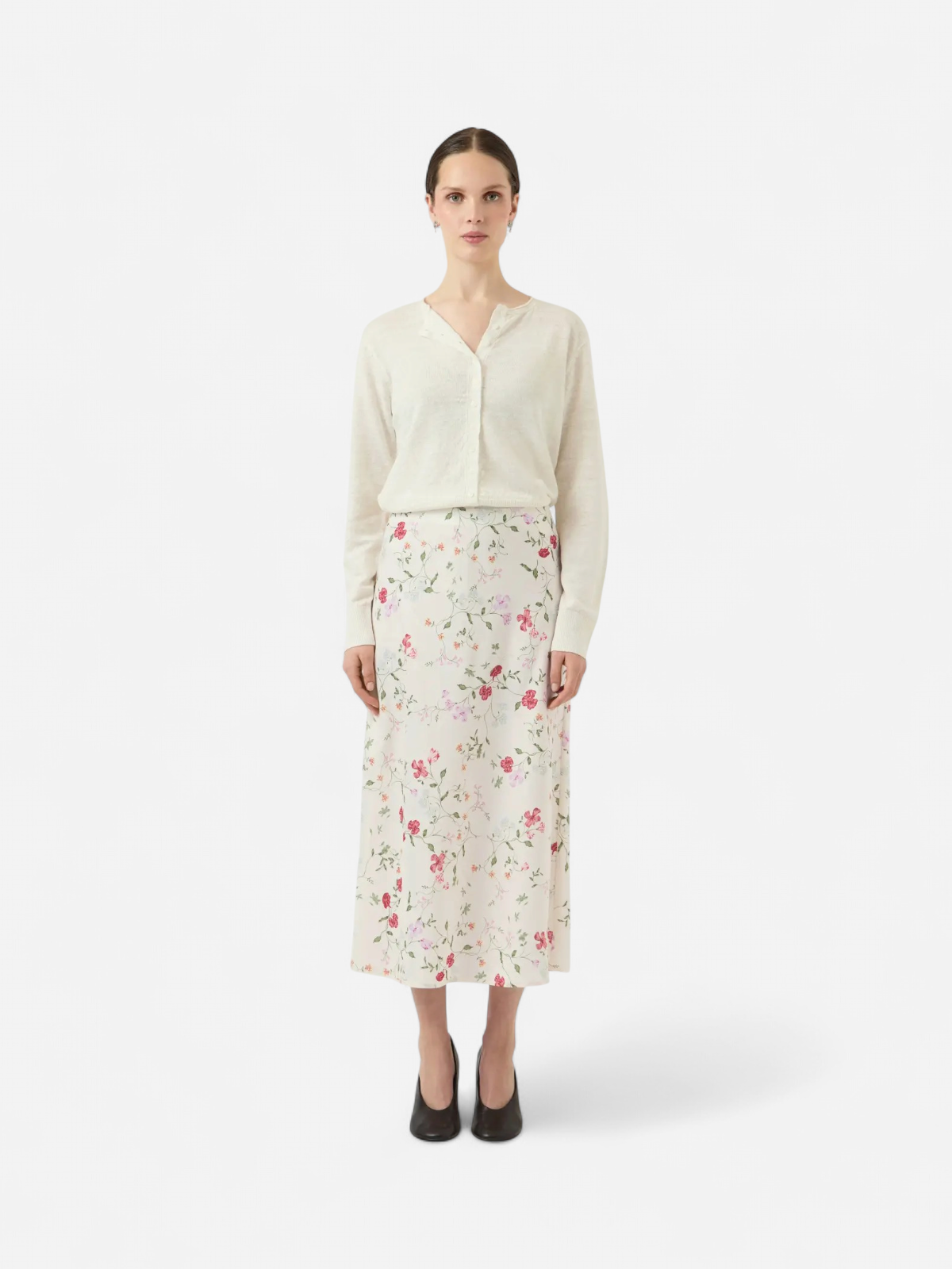 Y.A.S hame YASPella HW Midi Skirt S. Noos, Pristine Botalia - Kekäle.fi