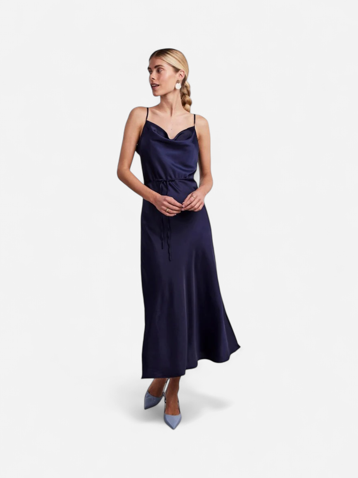 Y.A.S mekko YASTHEA Strap Long Dress, tummansininen - Kekäle.fi