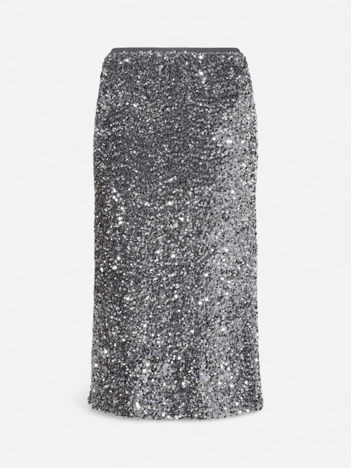 Y.A.S naisten hame YASVALERA HW LONG SKIRT, Medium Grey Melange - Kekäle.fi