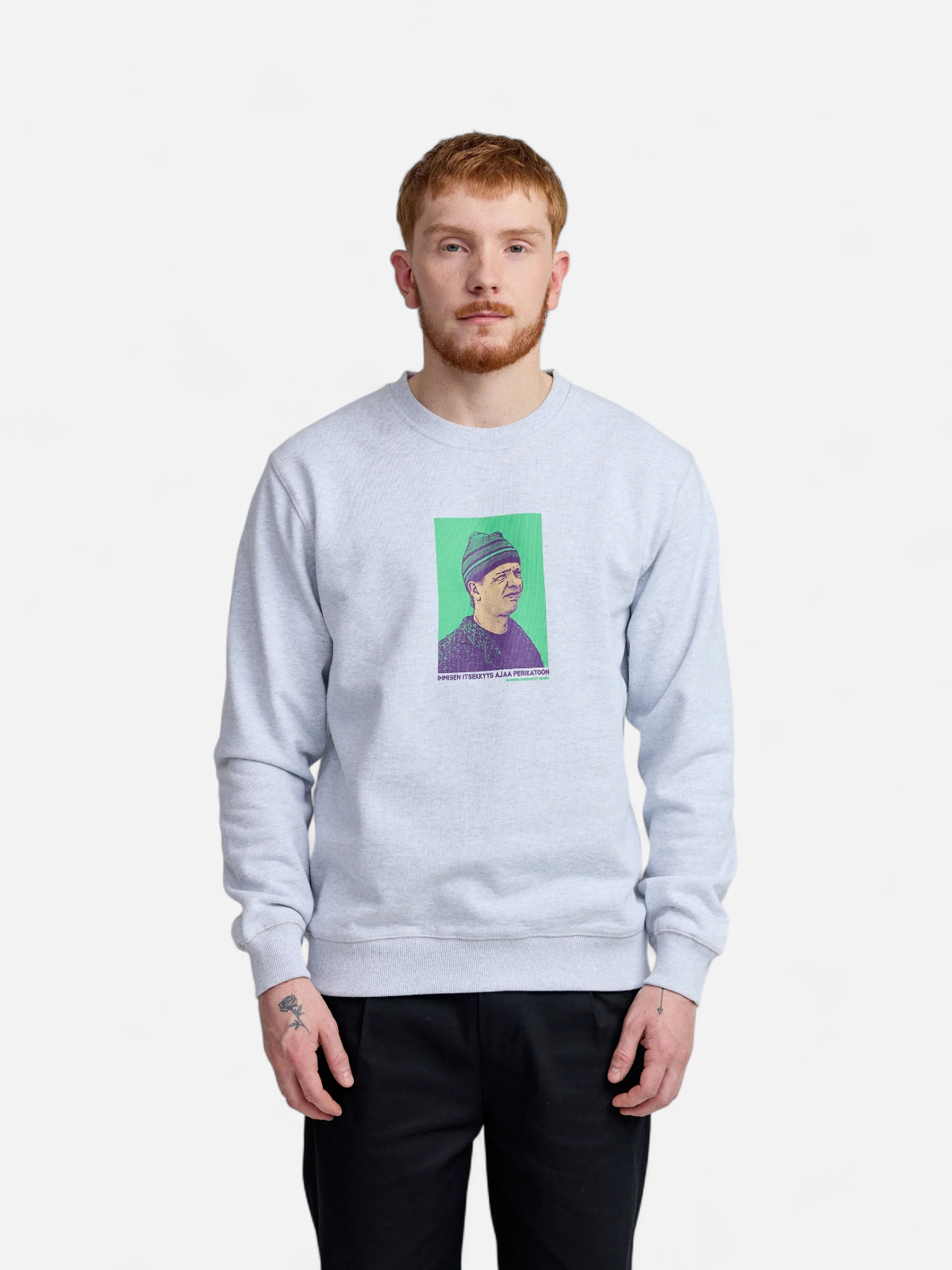 Makia Kummeli Ympäristöruutu Sweatshirt, vaaleanharmaa - Kekäle.fi