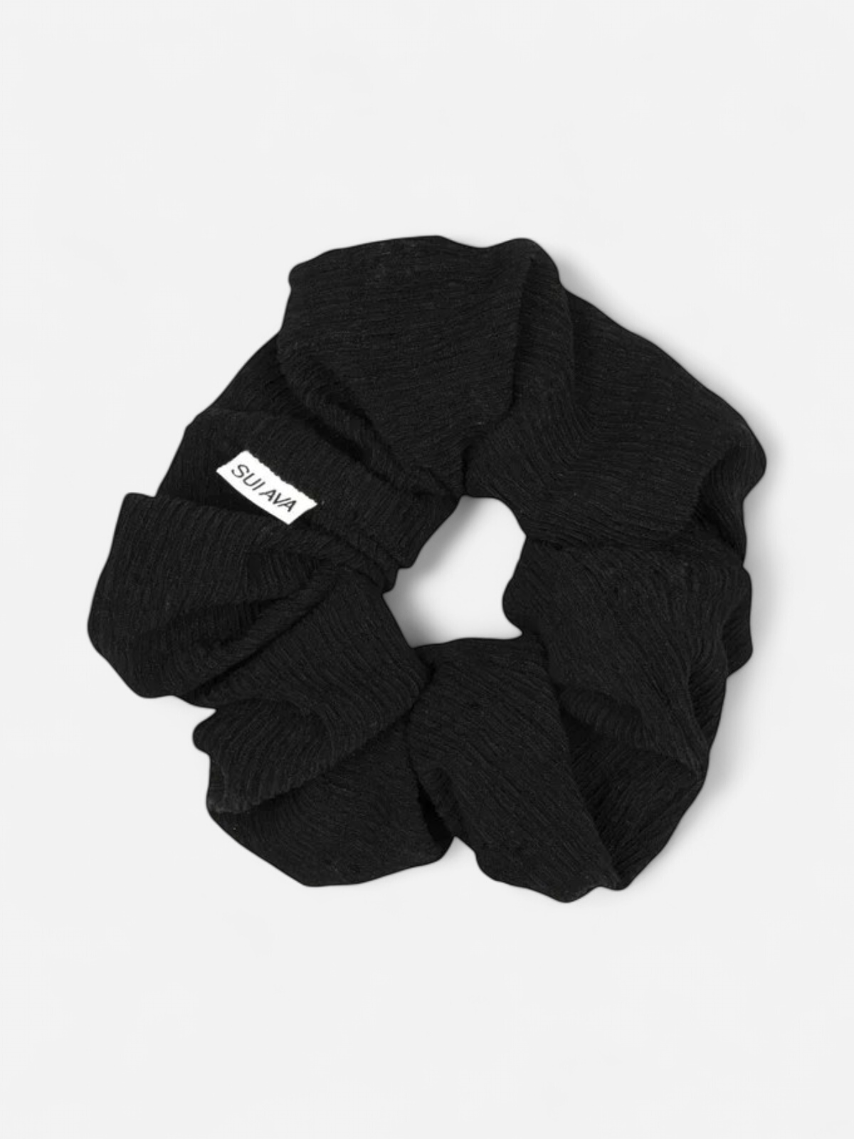 ZIG ZAG SCRUNCHIE MUSTA - Kekäle.fi