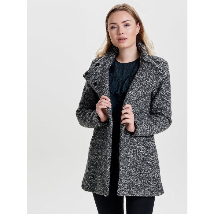 Only Villakangastakki Sophia Noma Wool Coat Grafiitti Kekale Kekale