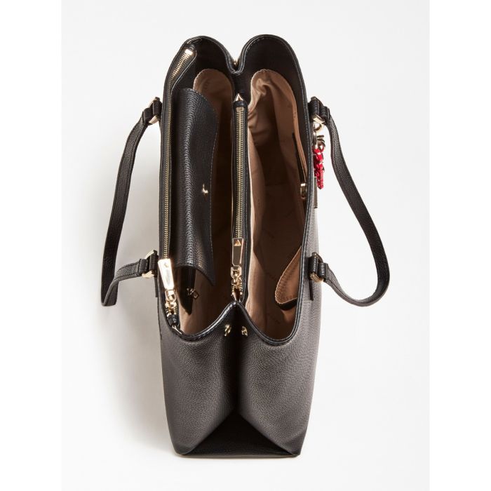 Guess Naisten Laukku BECCA LUXURY SATCHEL Musta Kekale