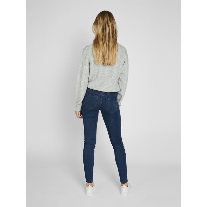 Pieces Naisten Farkut Shape Up Mw Jeggings Indigo Kekale