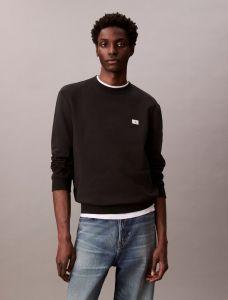 calvin-klein-jeans-miesten-collegepaita-ls-eu-350terry-badge-cn-sweatshirt-musta-1