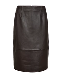 copenhagen-muse-naisten-nahkahame-baron-skirt-tummanruskea-1