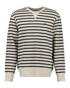gant-miesten-collegepaita-striped-waffle-sweat-c-neck-raidallinen-valkoine-1