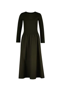 gant-naisten-mekko-midi-jersey-woven-combo-ls-dress-armeijanvihrea-1