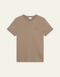 les-deux-miesten-t-paita-norregaard-contrast-t-shirt-tumma-kameli-1