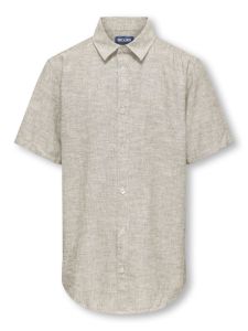only-and-sons-junior-lyhythihainen-kauluspaita-osjcaiden-ss-solid-linen-shirt-beige-1