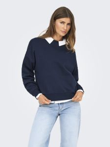only-naisten-svetari-onldaze-ls-crew-neck-tummansininen-1