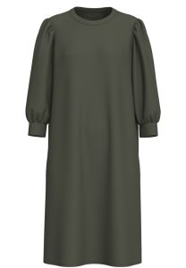 selected-femme-naisten-mekko-slftenny-sweat-dress-tummanvihrea-1