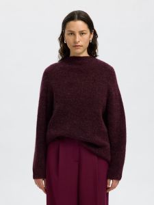 selected-femme-naisten-neulepusero-slfsia-ras-ls-knit-t-neck-viininpunainen-1