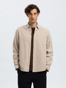 selected-miesten-kauluspaita-reg-noah-brushed-twist-shirt-luonnonvalkoinen-1