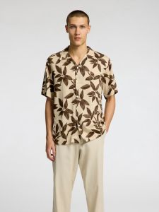 selected-miesten-kauluspaita-regnoa-ss-resort-ruskea-kuosi-1