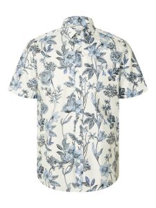 selected-miesten-lyhythihainen-kauluspaita-reg-ethan-aop-ss-shirt-sininen-kuosi-1
