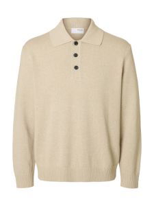 selected-miesten-neulepusero-jakob-ls-knit-relaxed-polo-beige-1