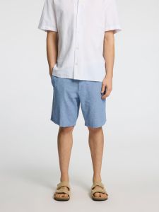 selected-miesten-shortsit-comfort-brody-linen-shorts-sininen-1