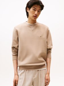 tommy-hilfiger-miesten-collegepusero-ess-seasonal-fleece-crewneck-beige-1
