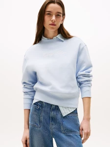 tommy-hilfiger-naisten-college-script-reg-pique-sweater-vaaleansininen-1