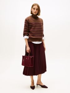 tommy-hilfiger-naisten-hame-fluid-pleated-pull-on-midi-skirt-viininpunainen-1