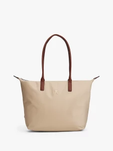 tommy-hilfiger-naisten-nailonkassi-popette-tote-vaalea-beige-1