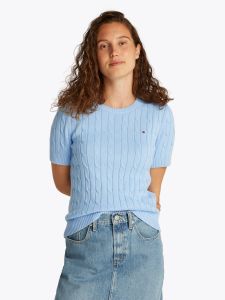 tommy-hilfiger-naisten-neule-co-cable-mid-gg-ss-c-nk-sweat-vaaleansininen-1