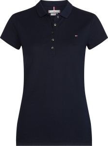 tommy-hilfiger-naisten-t-paita-heritage-short-sleeve-slim-polo-2nd-hand-tummansininen-1