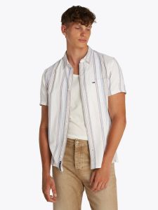 tommy-jeans-miesten-lyhythihainen-kauluspaita-tjm-reg-slub-stripe-ss-shirt-raidallinen-harmaa-1