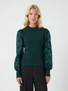 y-a-s-naisten-pusero-yasdotme-ls-knit-pullover-armeijanvihrea-1