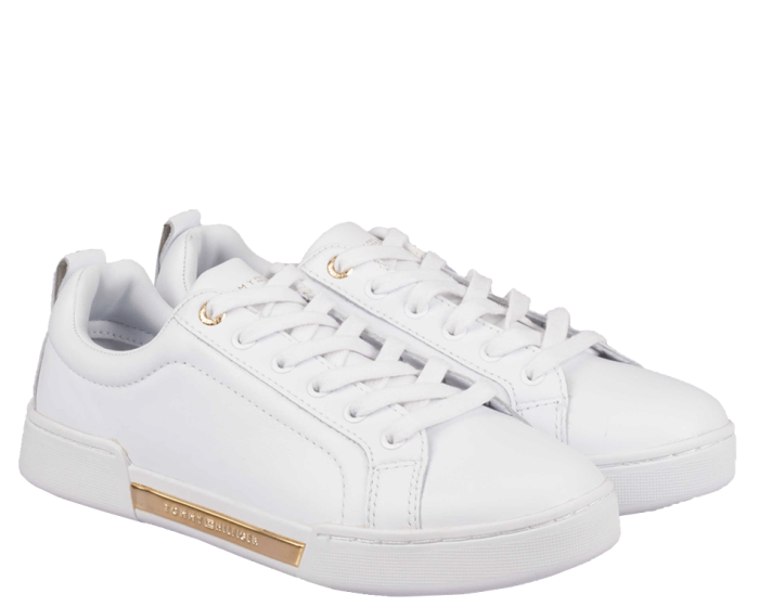 tommy hilfiger branded outsole metallic
