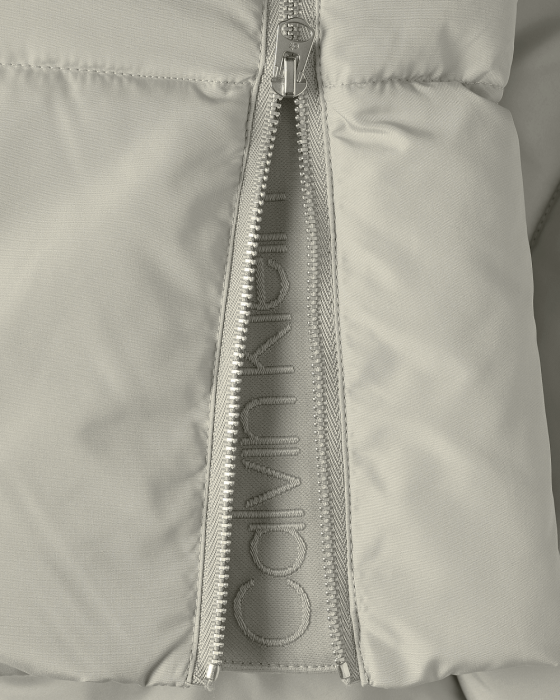 elastic logo sorona coat
