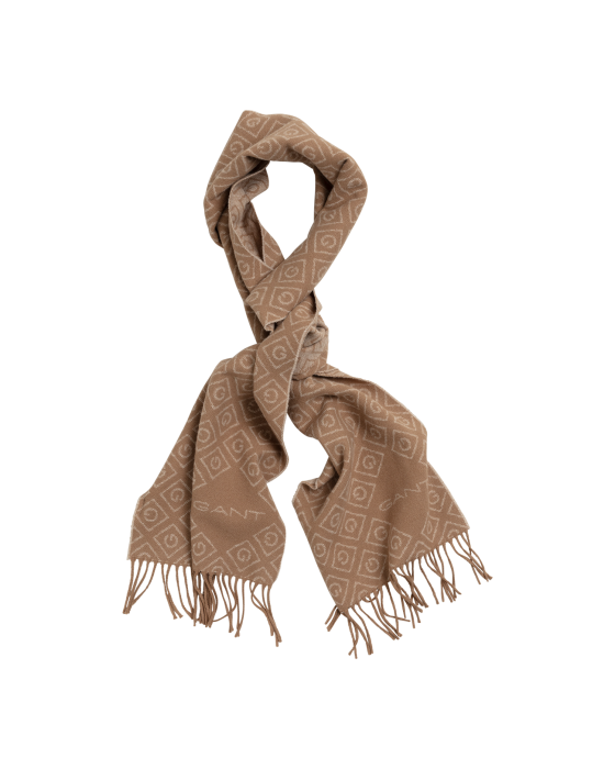 Gant Villahuivi Wool Scrf Ruskea Kuosi Kekale