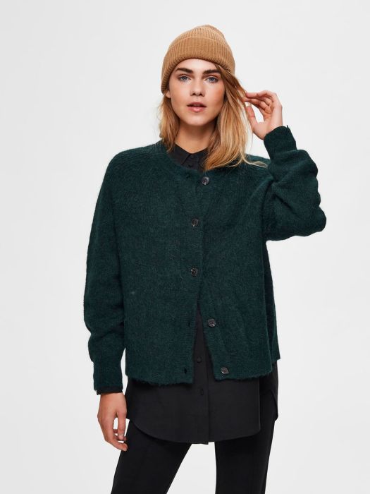 selected femme lulu knit short cardigan