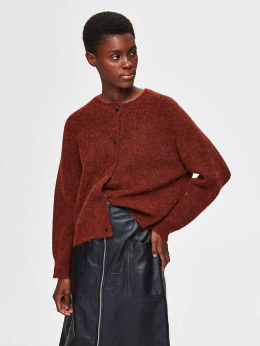 selected femme lulu knit short cardigan