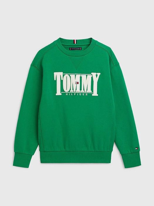 tommy-hilfiger-childrenswear-collegepaita-cord-applique-vihrea-1
