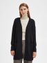 Selected Femme Naisten Neuletakki Lulu New Knit Long Cardigan Musta