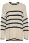 Part Two Naisten Raidallinen Neule, NOELLINE PULLOVER Raidallinen Sininen