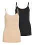 Vila Naisten Narutoppi VISURFACE STRAP TOP NEW Beige