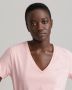 gant-naisten-t-paita-original-v-neck-ss-t-shirt-vaaleanpunainen-3