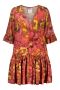 halo-naisten-lyhyt-pellavamekko-reidar-linen-mini-frill-dress-punainen-kuosi-6