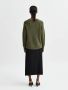selected-femme-naisten-neule-slflulu-ls-knit-o-neck-noos-armeijanvihrea-2