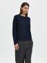 selected-femme-naisten-neule-slflulu-ls-knit-o-neck-noos-tummansininen-1